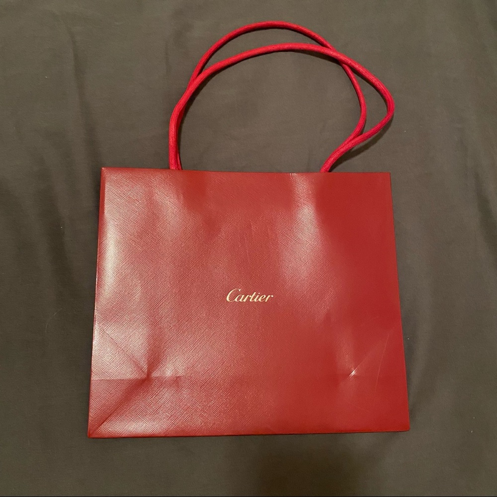 Cartier Red Paper Shopping Bag